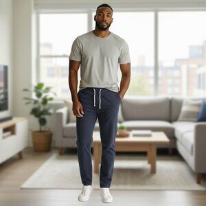 J. Crew 100% Cotton Navy Sweat/Lounge Pants Size M